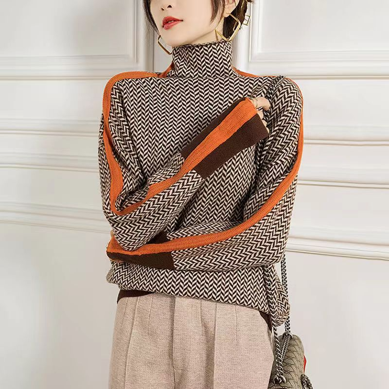 Sofia Women’s Turtleneck Sweater – Soft Polyester Knit in Regular Fit