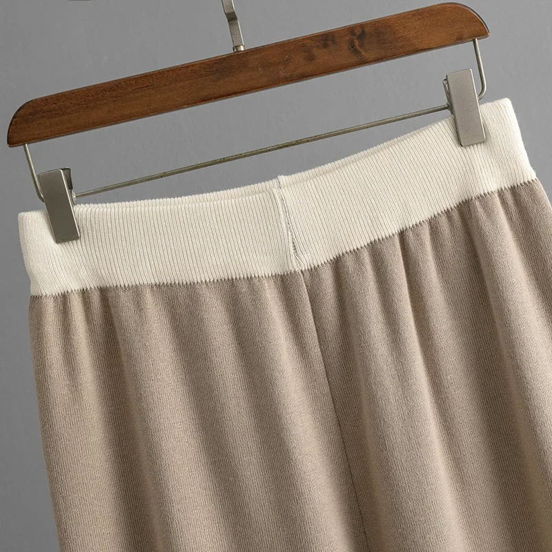 Savina Knit Lounge Set – Heavyweight Knit with Wide-Leg Pants