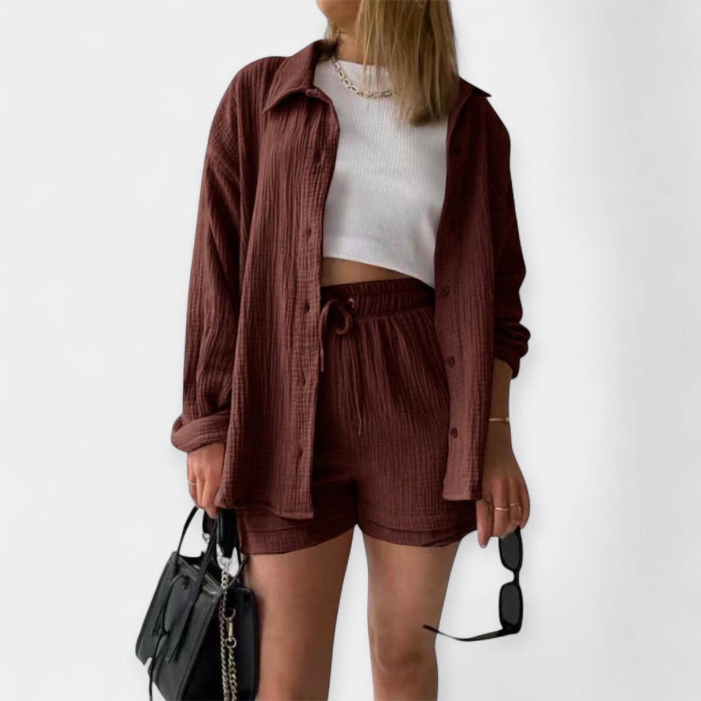 Yara Women’s Lounge Set – Lightweight Summer Co-ord with Relaxed Fit