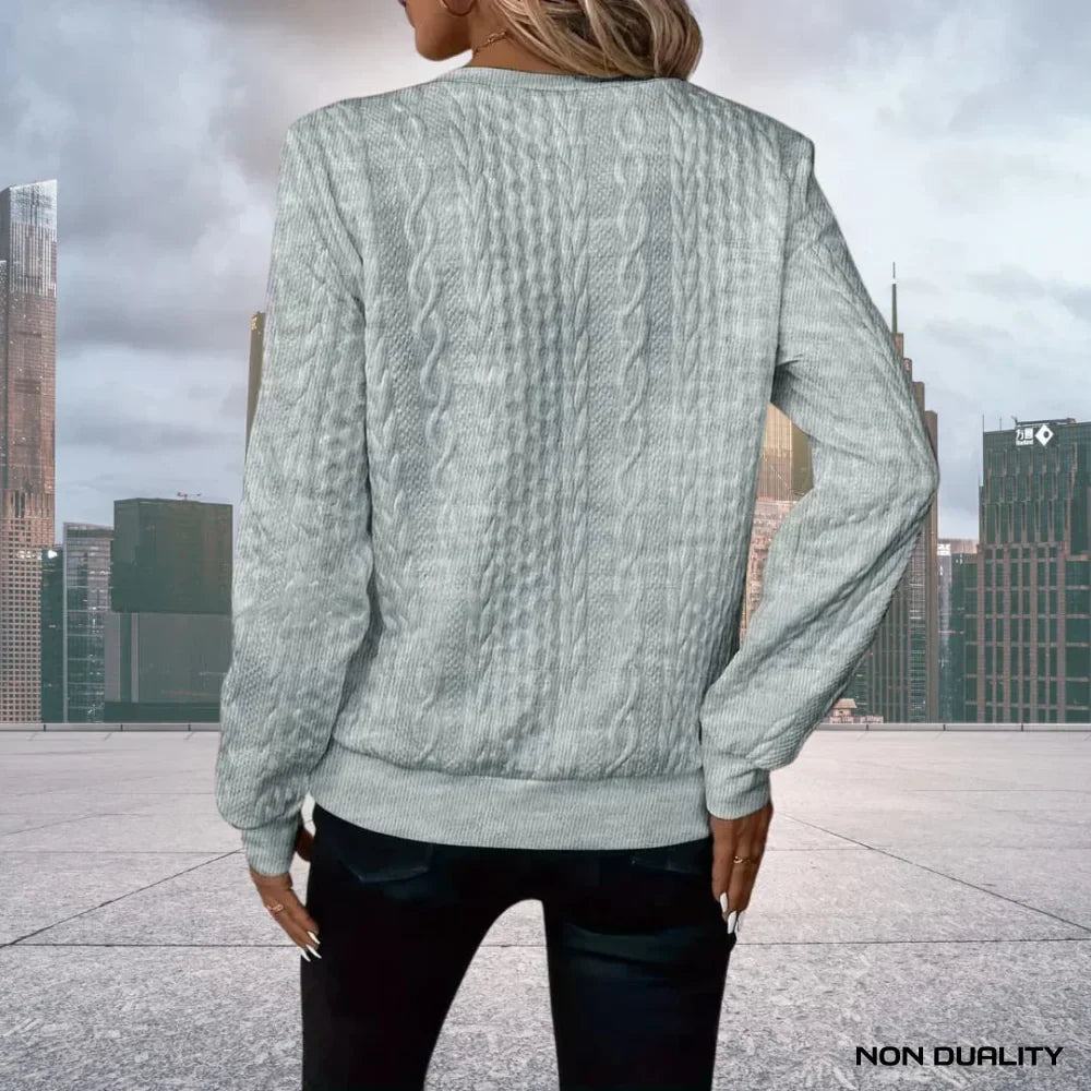 Kylie Half Zip Sweater – Half Zip Knit Pullover with Relaxed Fit