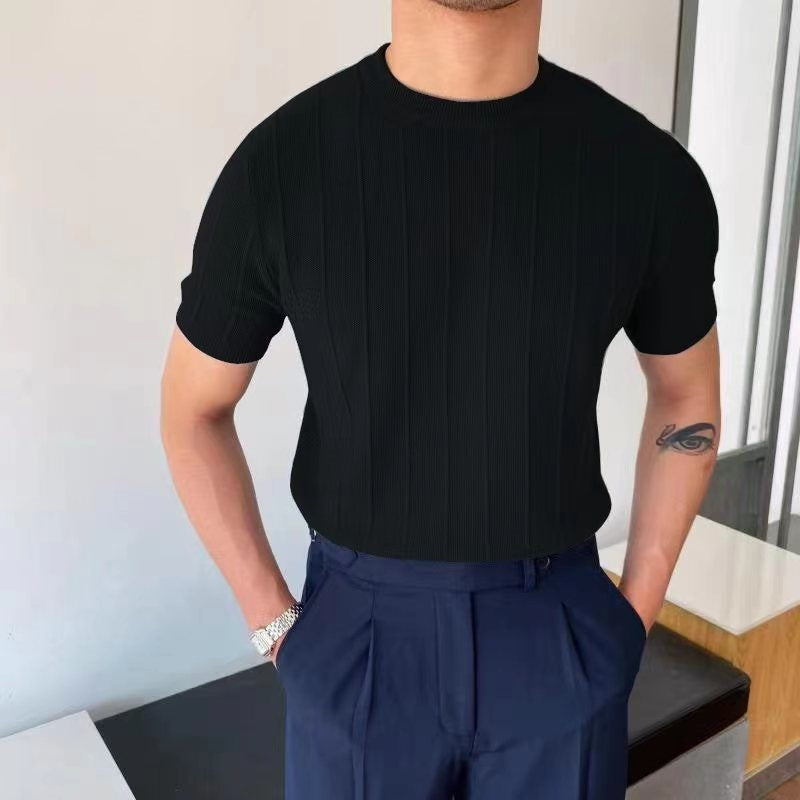 Hugo Ribbed Short Sleeve Shirt – Soft Cotton with Tailored Fit