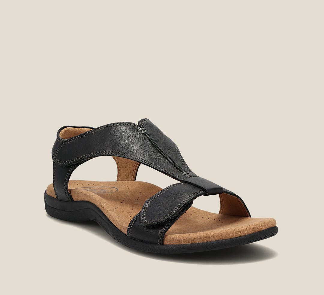 Eliaza Women’s Leather Support Sandals – Genuine Leather with Supportive Fit