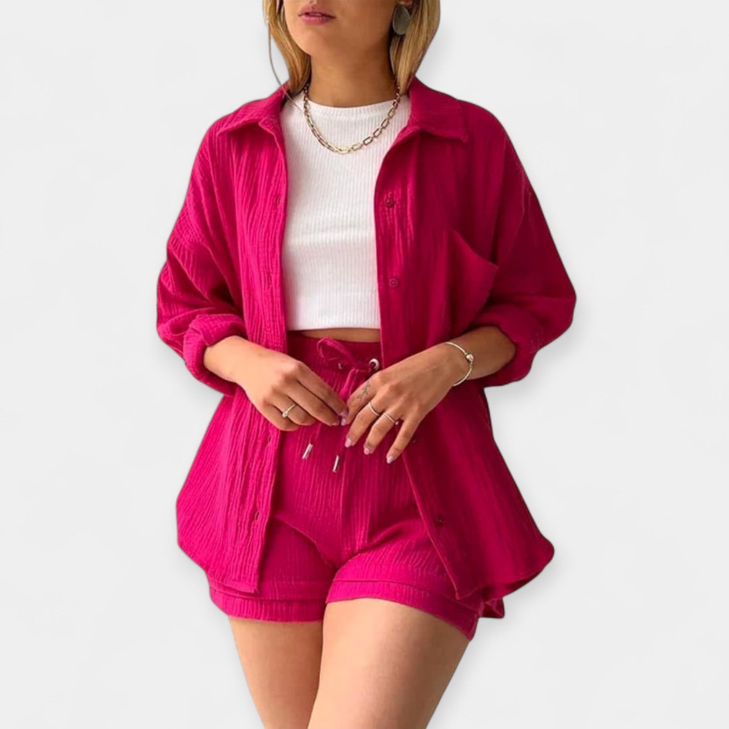 Yara Women’s Lounge Set – Lightweight Summer Co-ord with Relaxed Fit