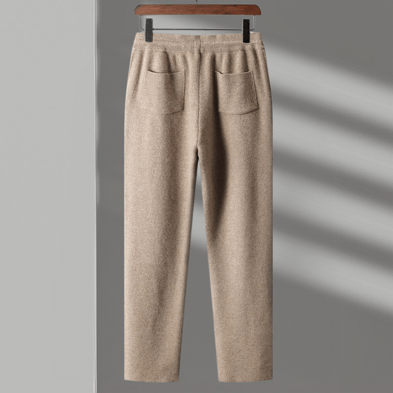 Elliot Men’s Trousers – Pure Merino Wool with Relaxed Fit & Drawstring Waist