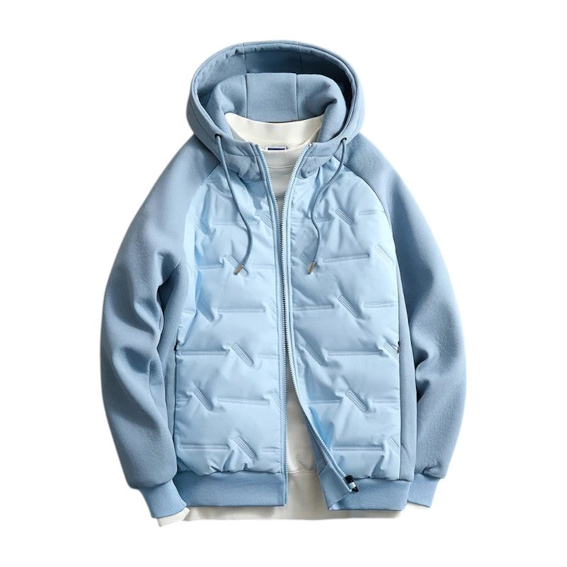 Hastings Men’s Quilted Winter Jacket – Cotton Blend Waterproof Shell with Thermal Lining