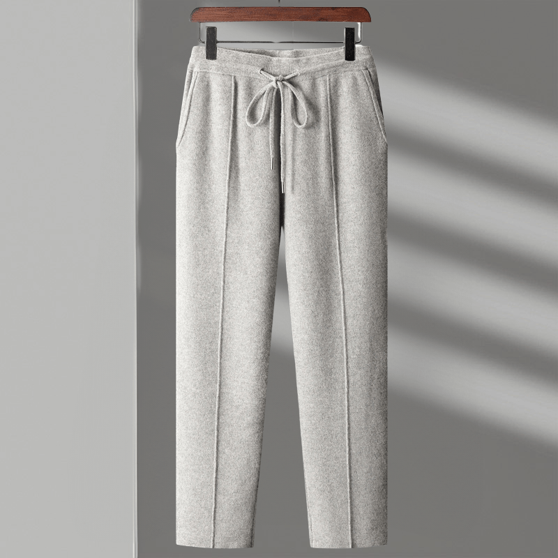 Elliot Men’s Trousers – Pure Merino Wool with Relaxed Fit & Drawstring Waist
