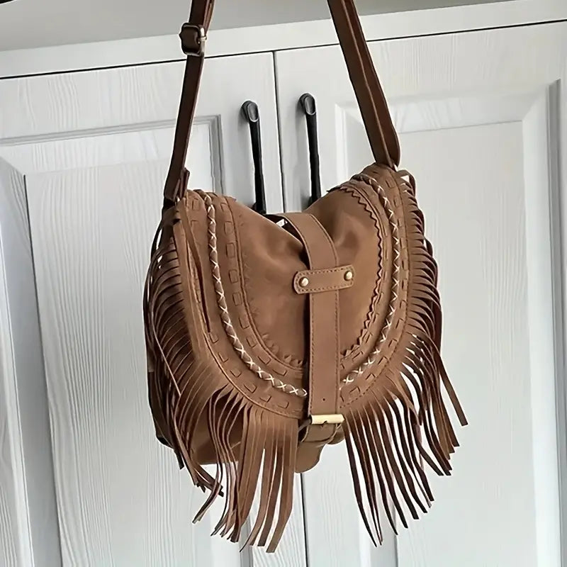 Stylish Gene Suede Shoulder Bag
