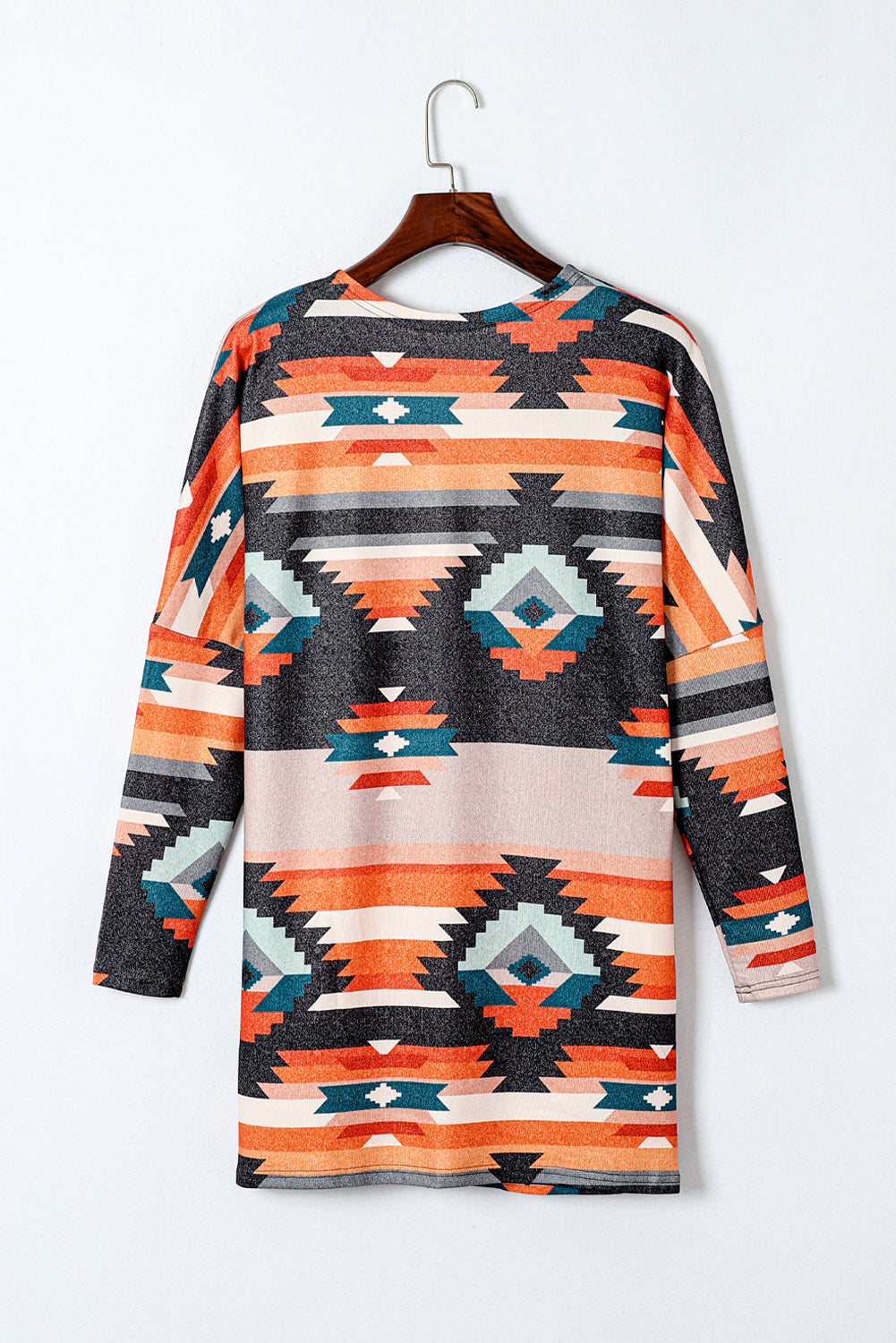 Trendy Western Vest with Aztec Print