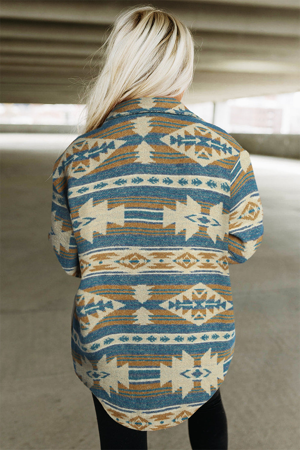 Stylish Aztec Western Vest Shacket