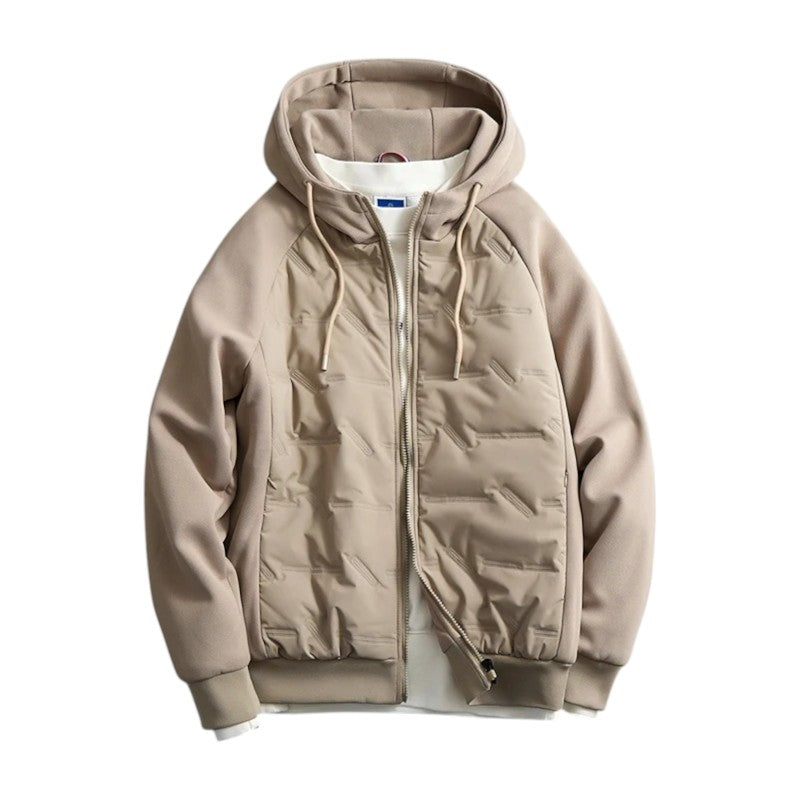 Hastings Men’s Quilted Winter Jacket – Cotton Blend Waterproof Shell with Thermal Lining