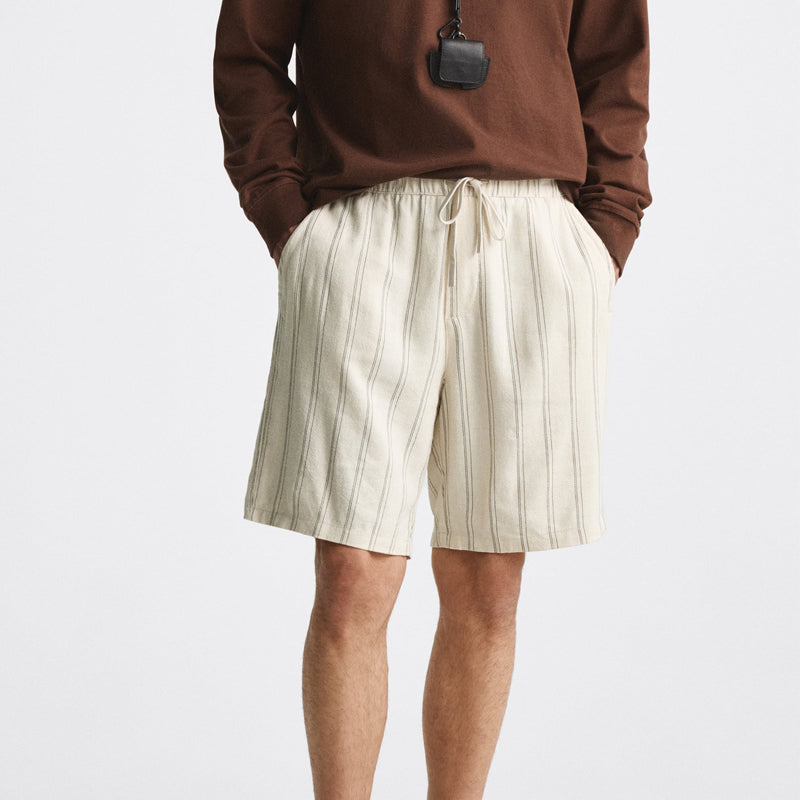 Sandro Men’s Linen Shorts – Lightweight Relaxed Fit for Summer Comfort