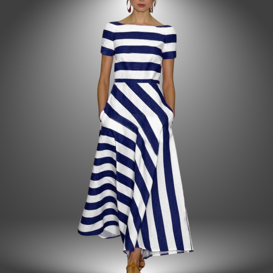 Isla Maxi Dress – Lightweight Striped Fabric with Flowy Fit for Summer