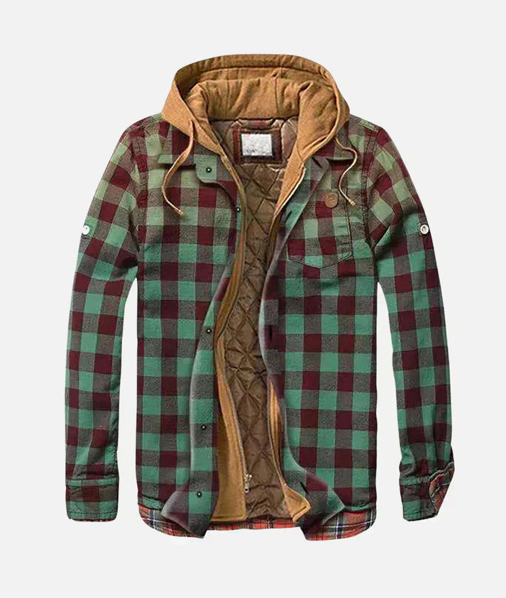 Callum Men's Patchwork Jacket – Statement Plaid Outerwear for Layered Looks