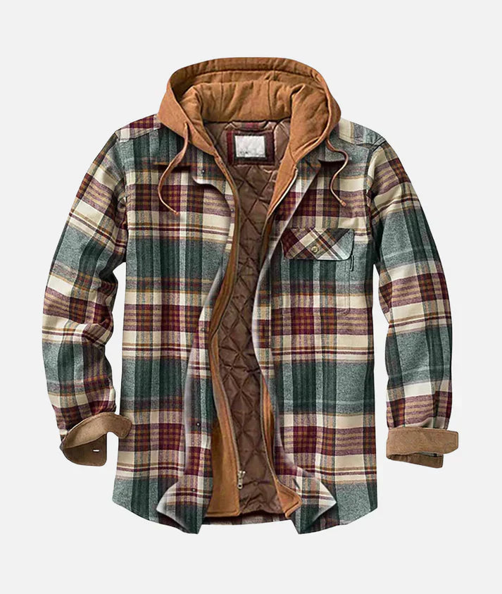 Callum Men's Patchwork Jacket – Statement Plaid Outerwear for Layered Looks