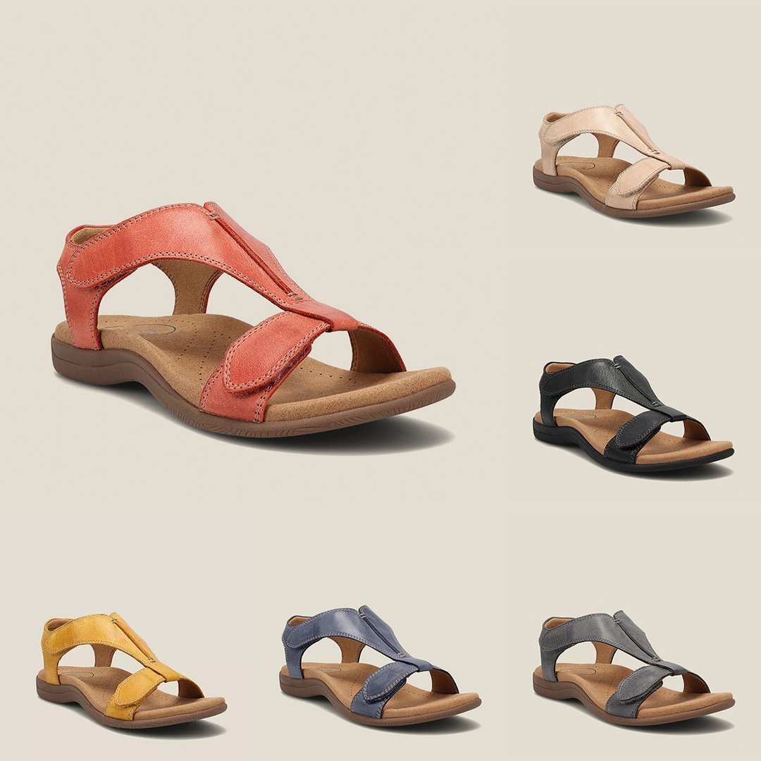 Eliaza Women’s Leather Support Sandals – Genuine Leather with Supportive Fit
