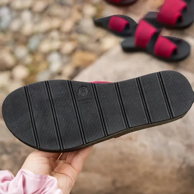 Talia Women’s Sandals – Breathable Flats with Shock-Absorbing Sole for Summer
