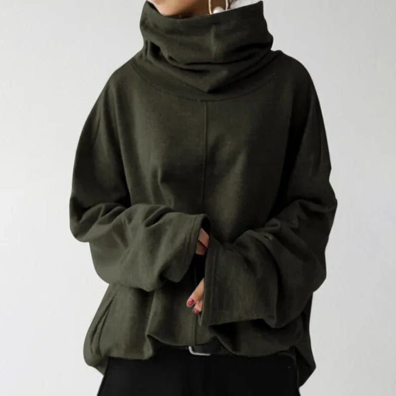 Fiona Women’s Turtleneck Sweater – Buttery Soft Knit Pullover for Winter Layering