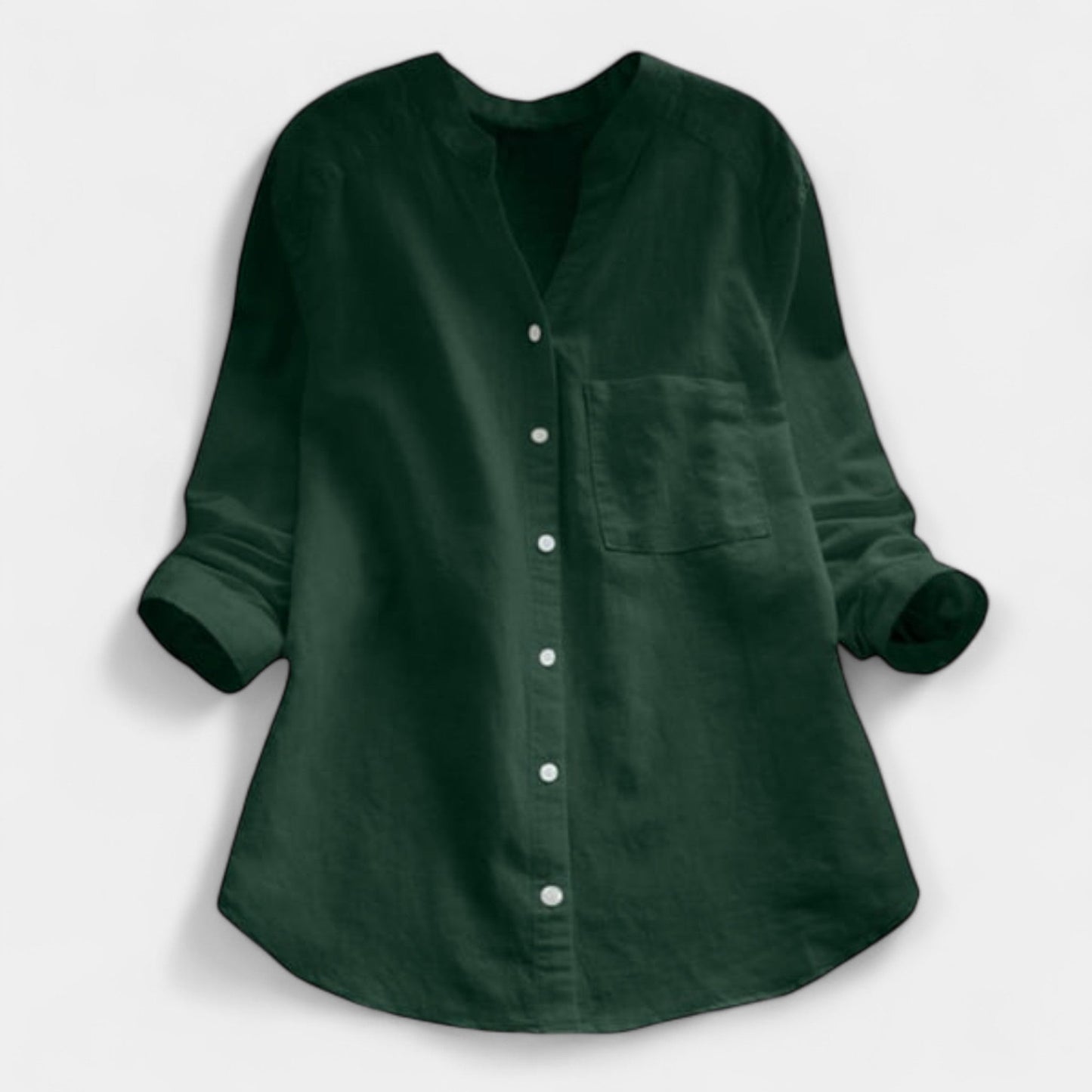 Olivia Women’s Linen Shirt – Lightweight Cotton-Linen Blend for Summer