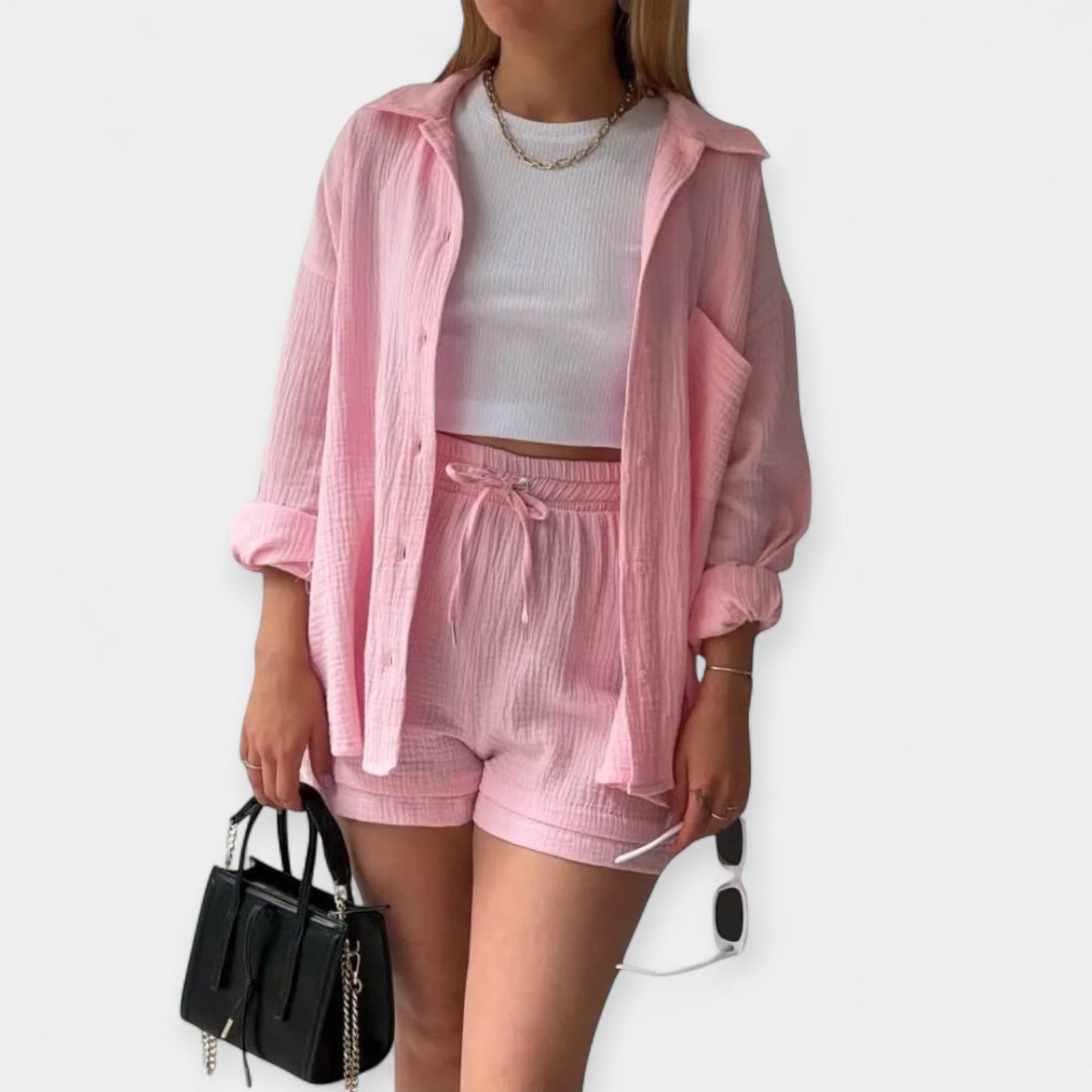 Yara Women’s Lounge Set – Lightweight Summer Co-ord with Relaxed Fit