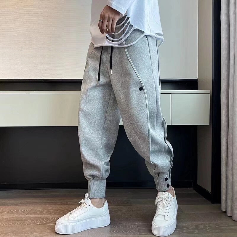 Elias Men’s Joggers – Velvet Cotton with Tapered Fit and Functional Pockets