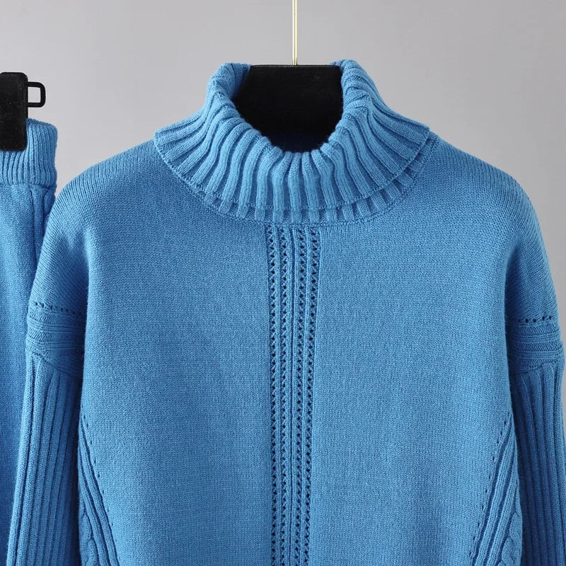 Georgia Cable Knit Lounge Set – Soft Breathable Relaxed Fit Loungewear