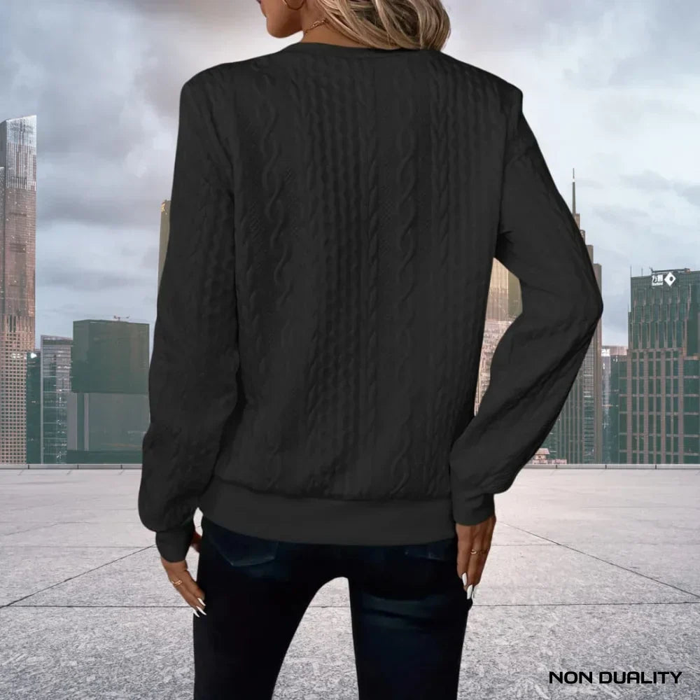 Kylie Half Zip Sweater – Half Zip Knit Pullover with Relaxed Fit