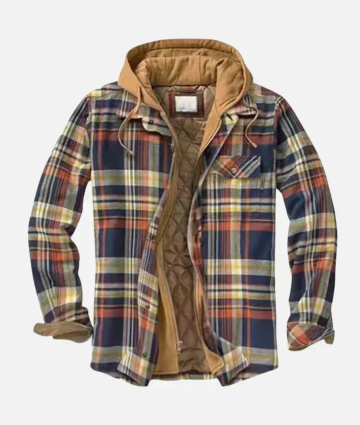 Callum Men's Patchwork Jacket – Statement Plaid Outerwear for Layered Looks