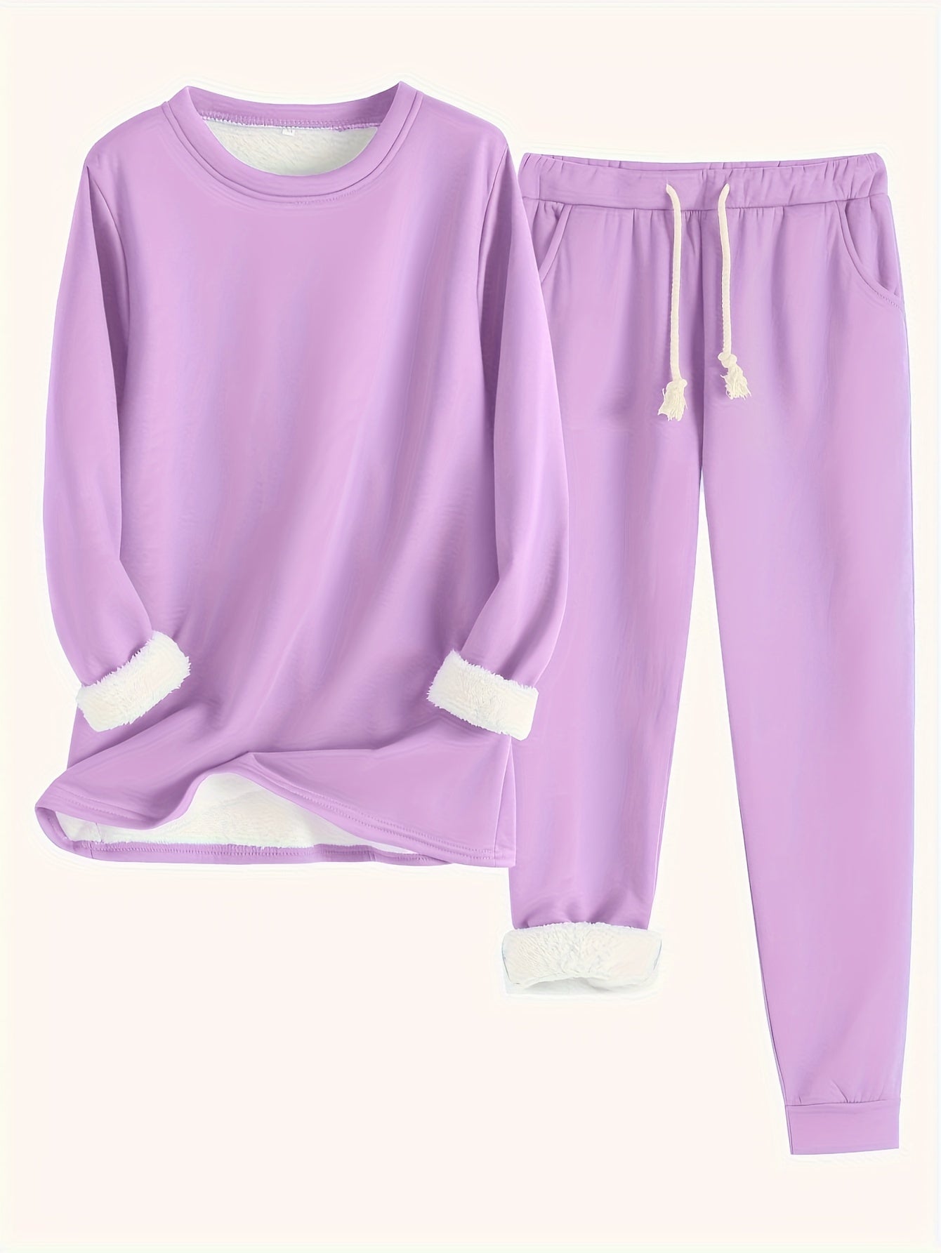 Eliza Fleece Lounge Set – Women’s Two-Piece Loungewear with Soft Lining & Relaxed Fit