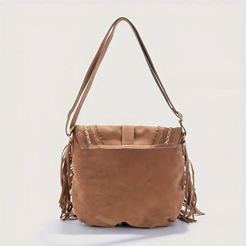 Stylish Gene Suede Shoulder Bag
