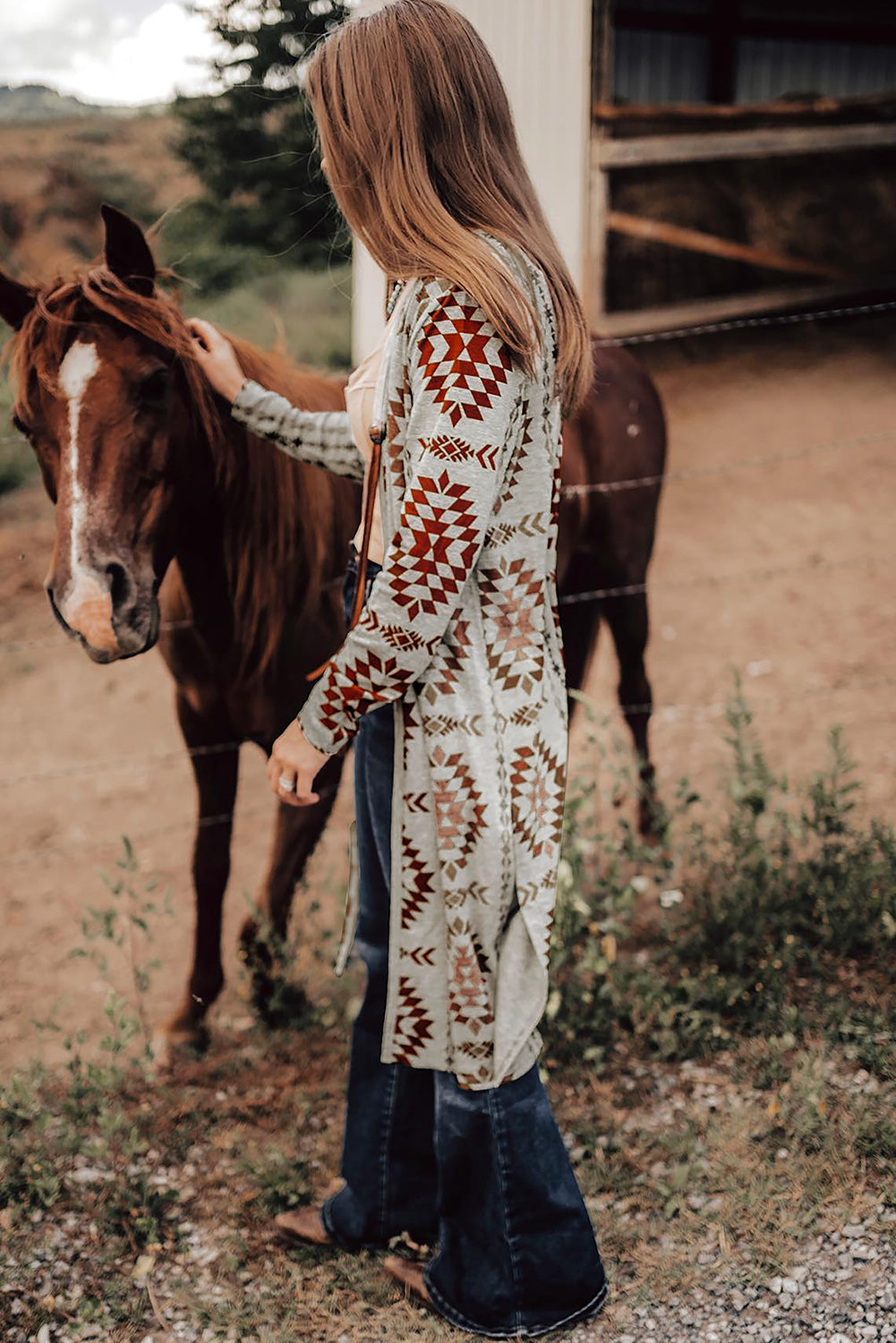Trendy Western-Inspired Aztec Cardigan