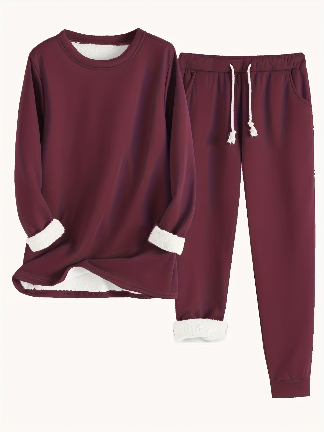 Eliza Fleece Lounge Set – Women’s Two-Piece Loungewear with Soft Lining & Relaxed Fit