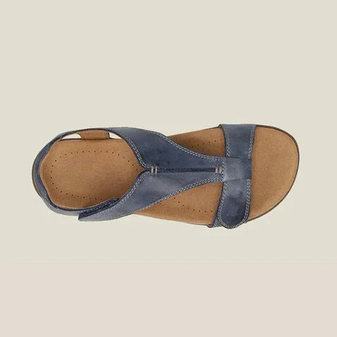 Eliaza Women’s Leather Support Sandals – Genuine Leather with Supportive Fit