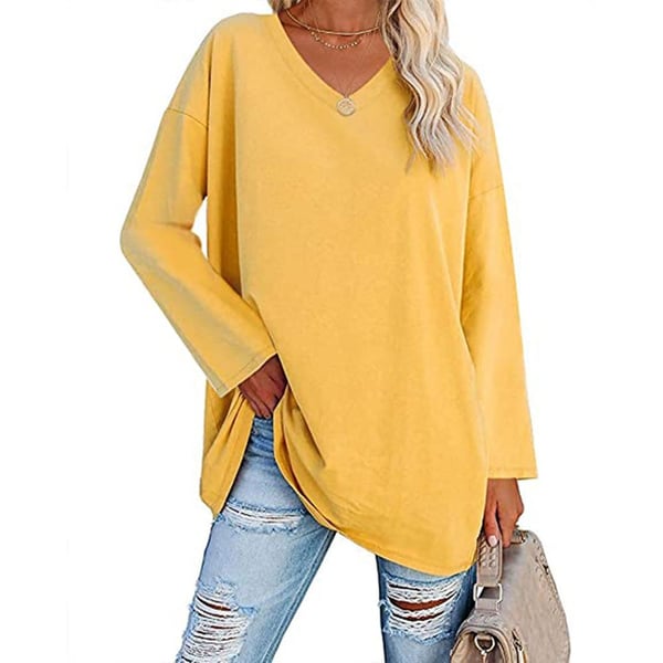 Eliza Cosy Long Sleeve Blouse – Soft Cotton-Blend with Relaxed Fit