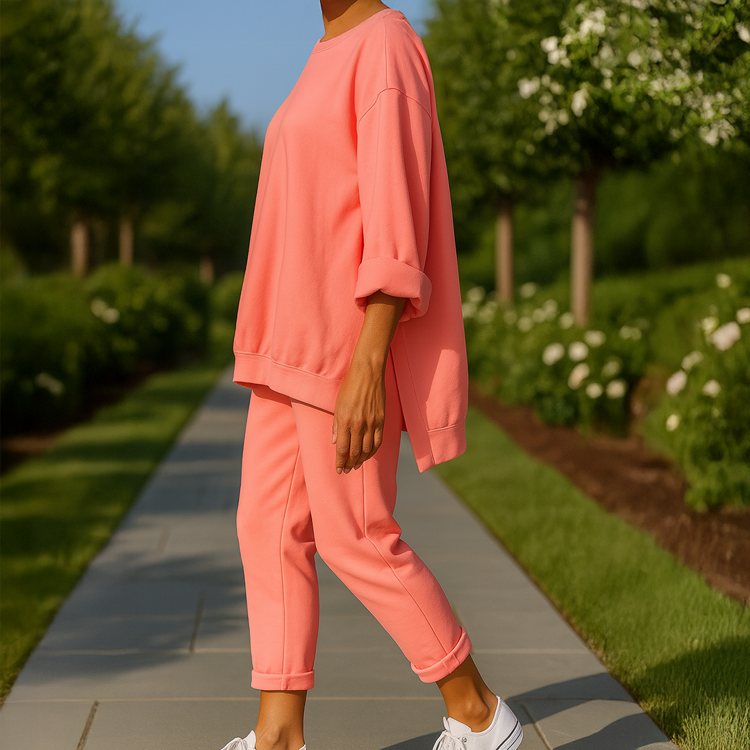 Zarina Lounge Set – Lightweight Cotton Blend with Relaxed Fit for Warmer Days