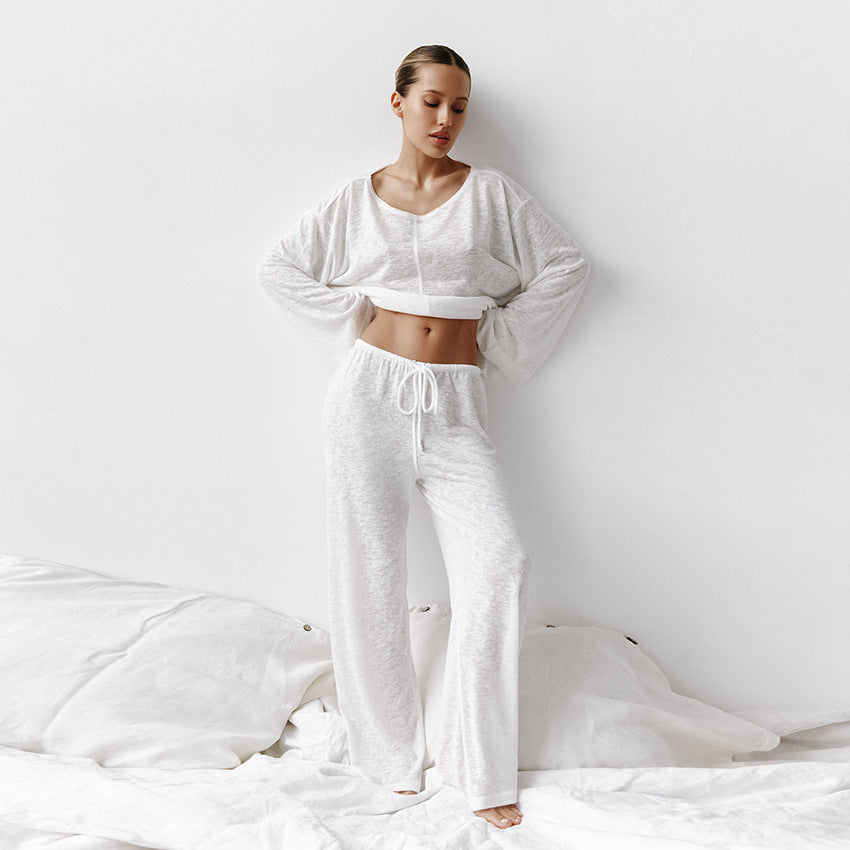 Nova Cotton Loungewear Set – Breathable Relaxed Fit with Drawstring Waistband
