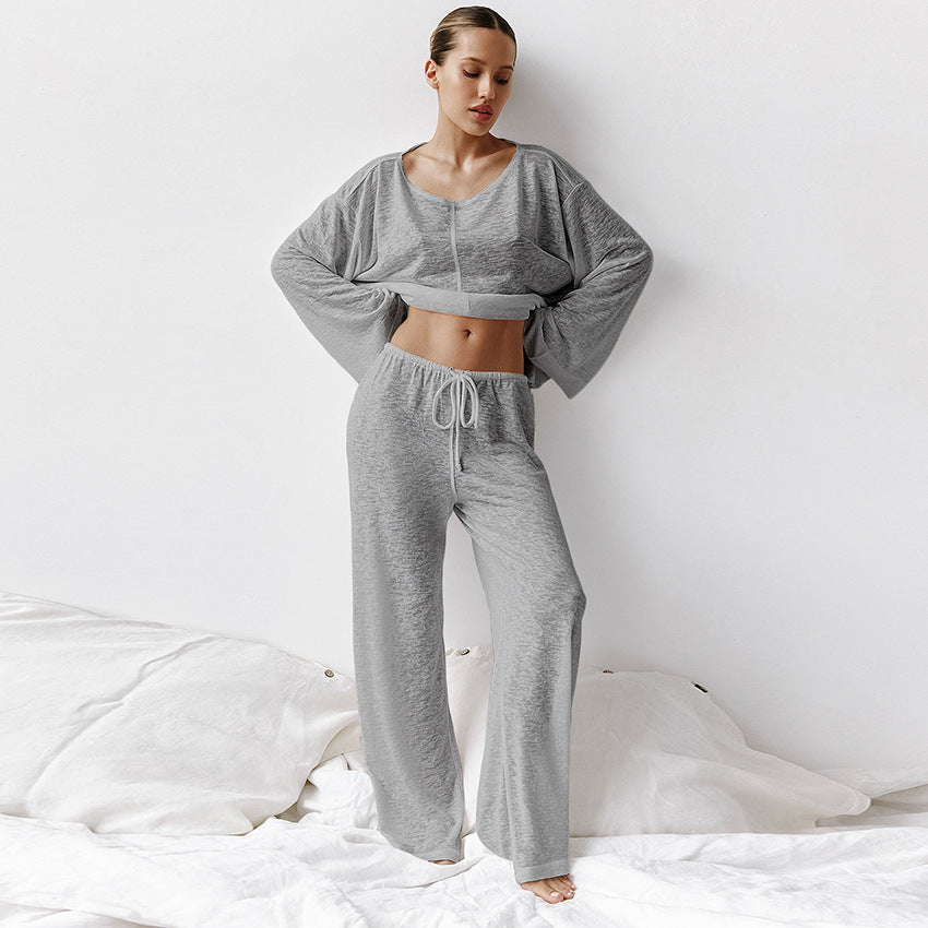 Nova Cotton Loungewear Set – Breathable Relaxed Fit with Drawstring Waistband
