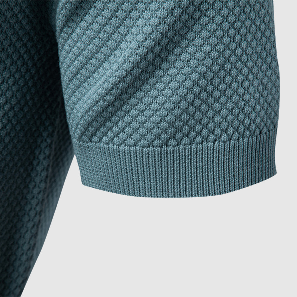 Freddie Men’s Polo Shirt – Silky Poly-Viscose Blend with Breathable Comfort