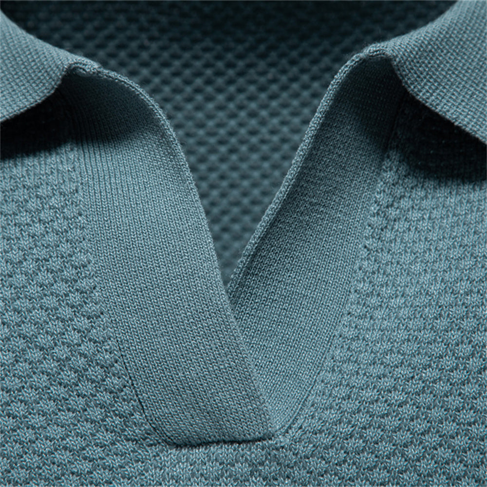 Freddie Men’s Polo Shirt – Silky Poly-Viscose Blend with Breathable Comfort