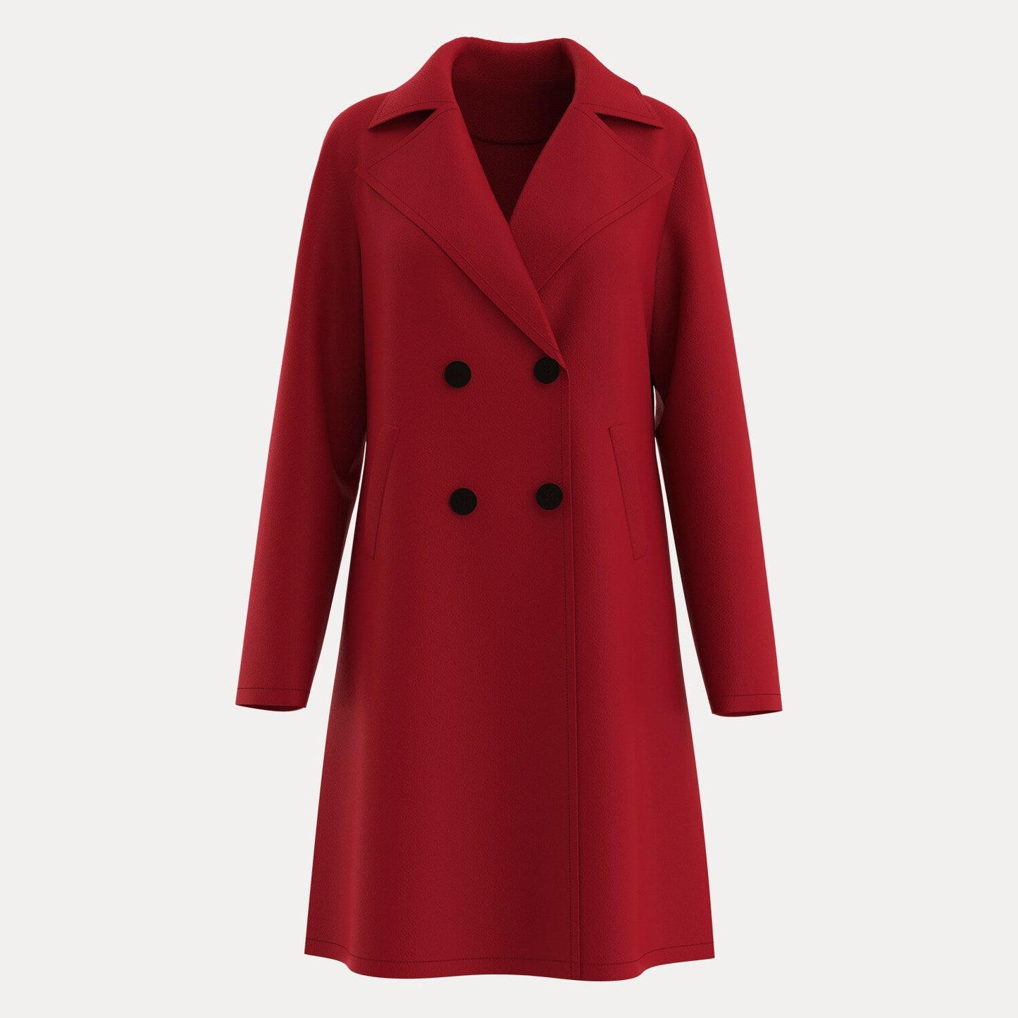 Elena Women’s Trench Coat – Premium Poly-Blend with Waist Belt & Lapel Collar