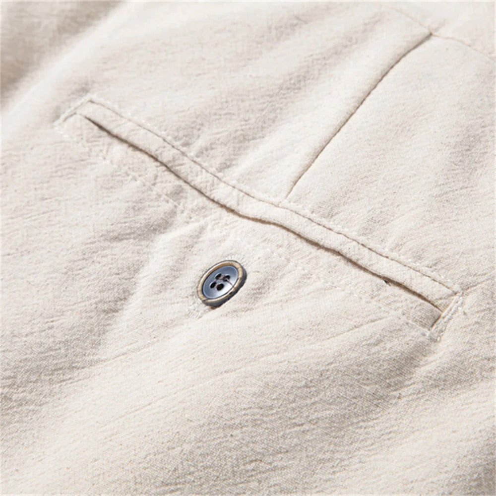 Romano Men’s Linen Pants – Lightweight Drawstring Relaxed Fit