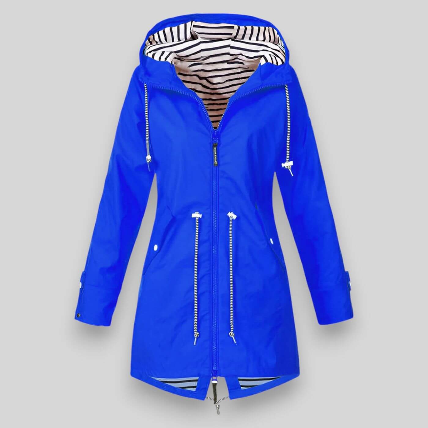 Elodie Waterproof Hooded Jacket – Lightweight Rainwear with Adjustable Fit