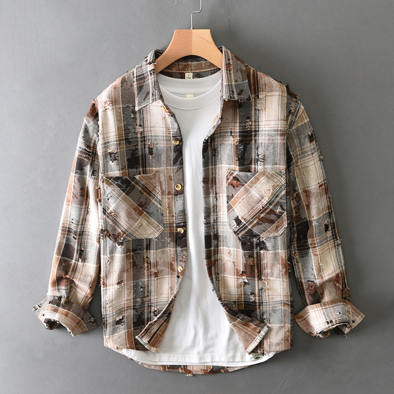 Robert Men’s Flannel Shirt – Soft Cotton Plaid with Relaxed Fit for Layering