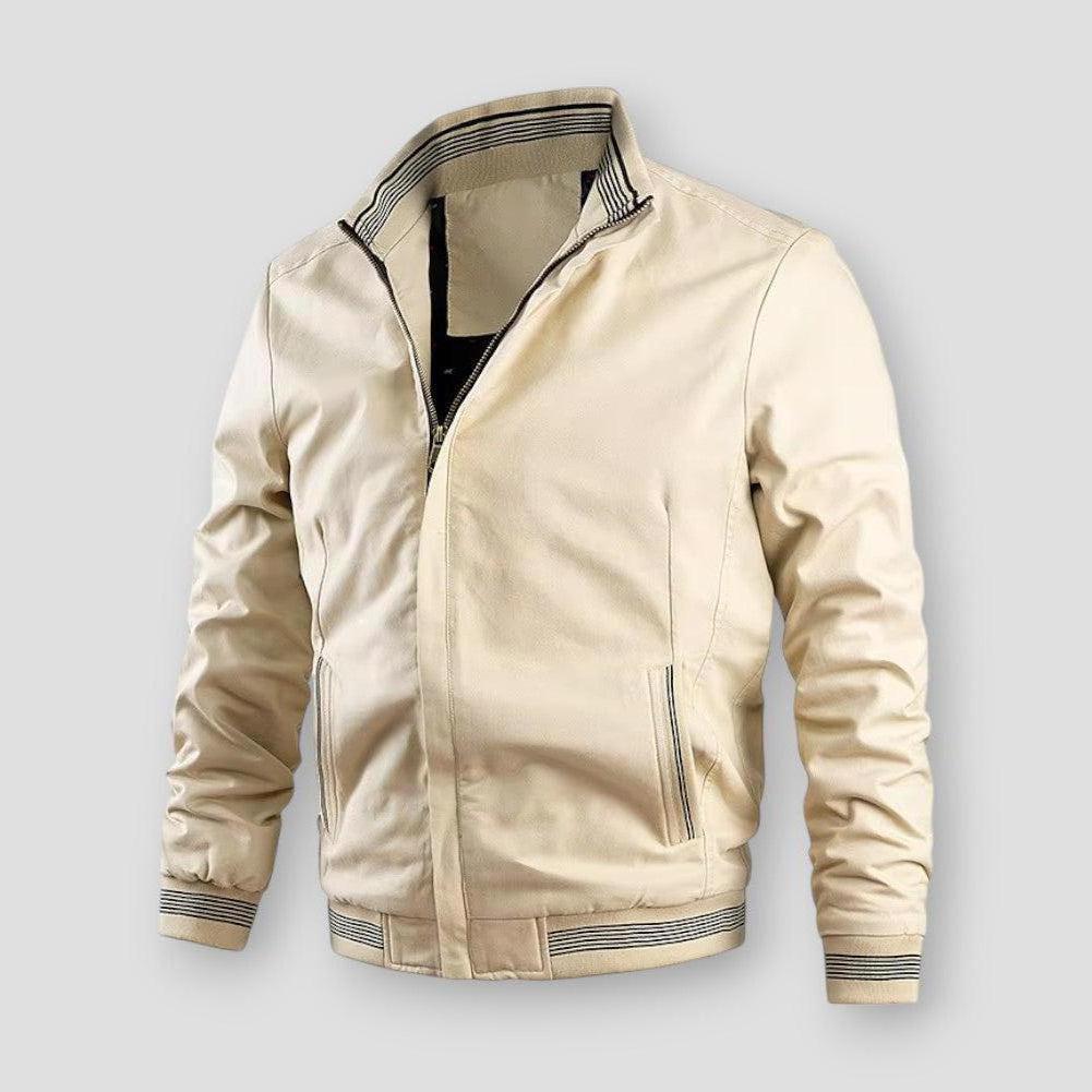 Calder Men’s Bomber Jacket – Cotton Fleece Lined Casual Military Style