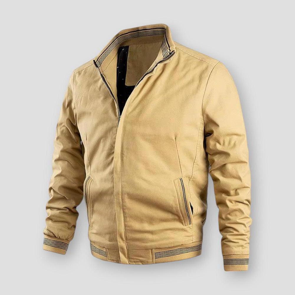 Calder Men’s Bomber Jacket – Cotton Fleece Lined Casual Military Style