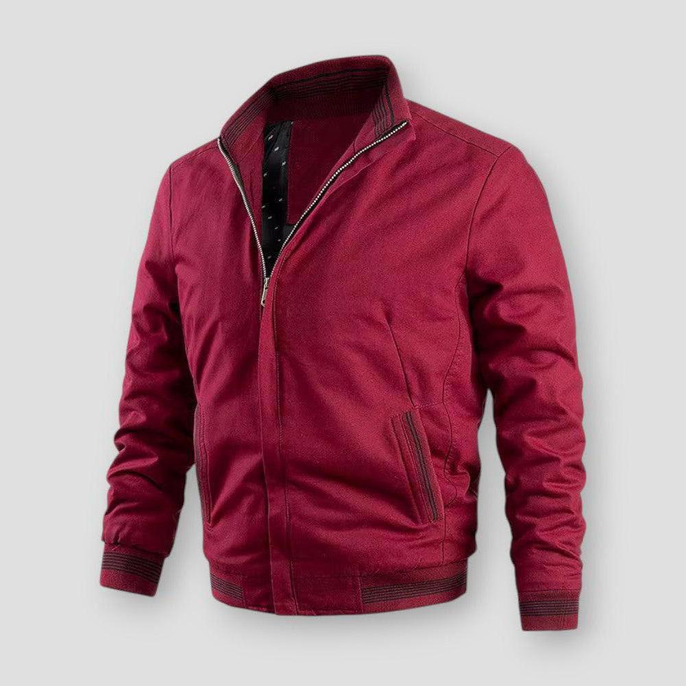 Calder Men’s Bomber Jacket – Cotton Fleece Lined Casual Military Style