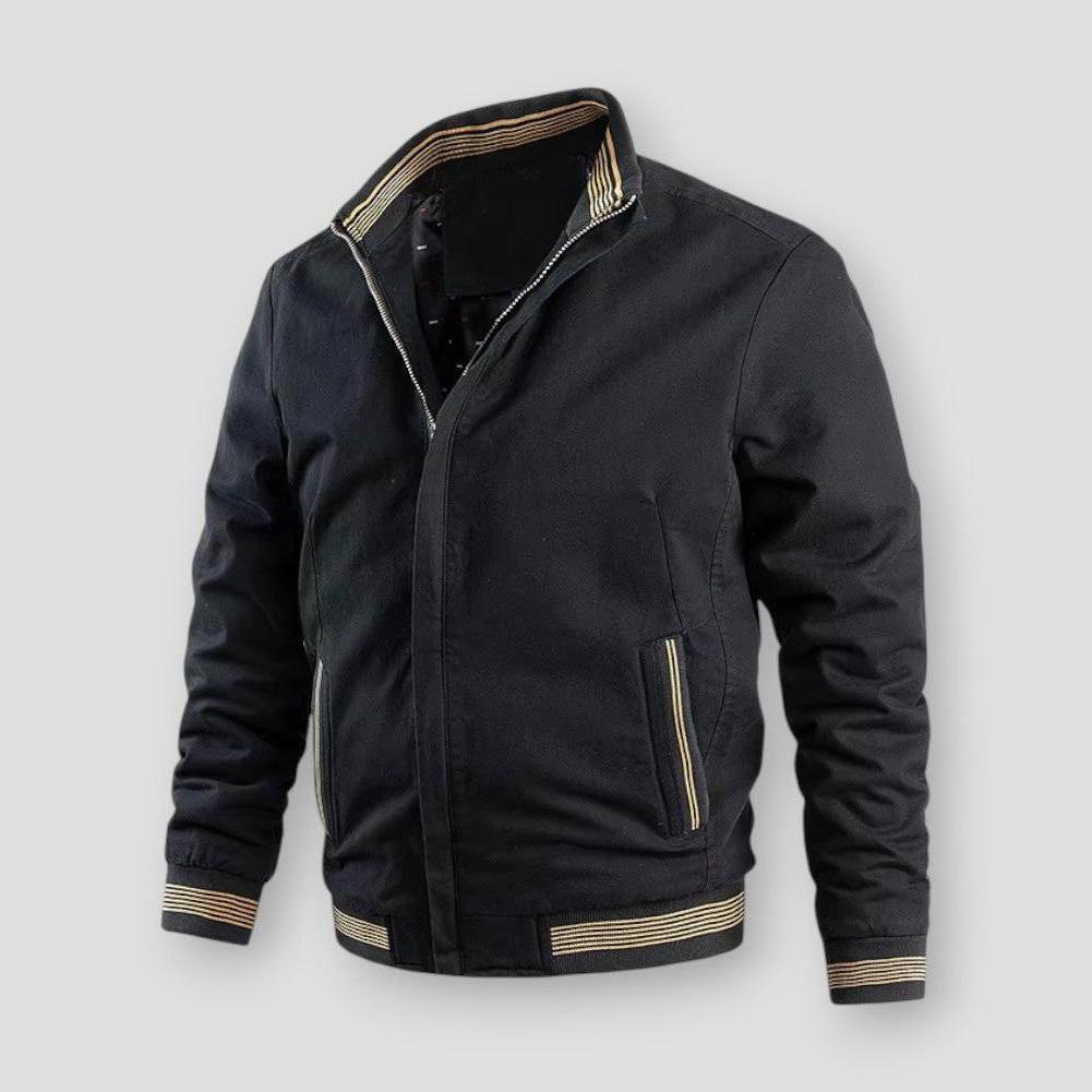 Calder Men’s Bomber Jacket – Cotton Fleece Lined Casual Military Style