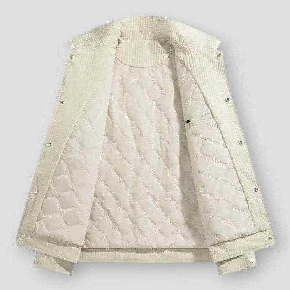Sonny Men’s Quilted Winter Jacket – Waffle Knit Shell with Warm Padded Lining