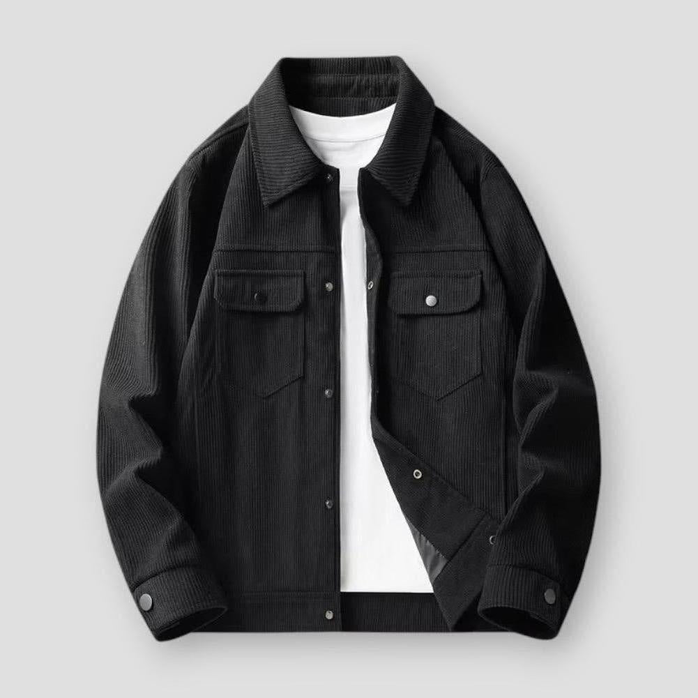 Victor Relaxed Fit Men’s Corduroy Jacket – Plush Warm Cotton-Lined Winter Coat