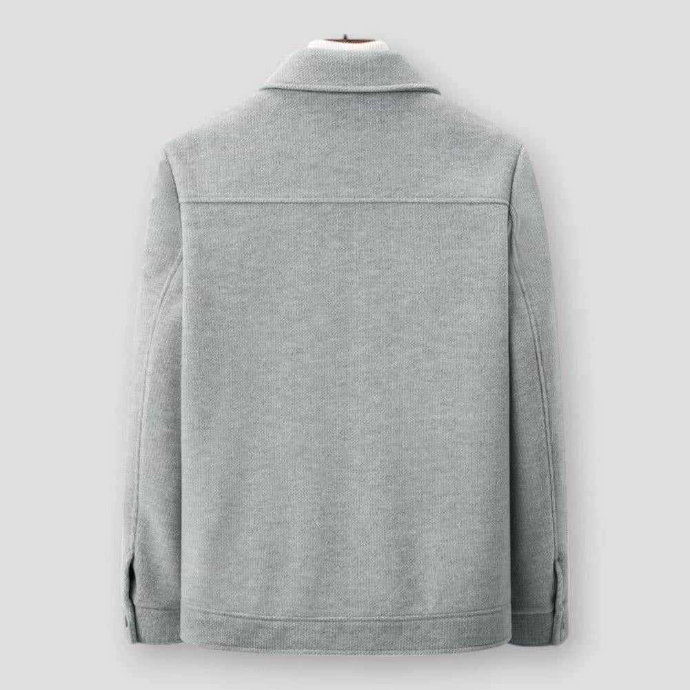 Camden Men’s Wool-Blend Short Winter Coat – Cashmere Feel with Thick Velvet Lining