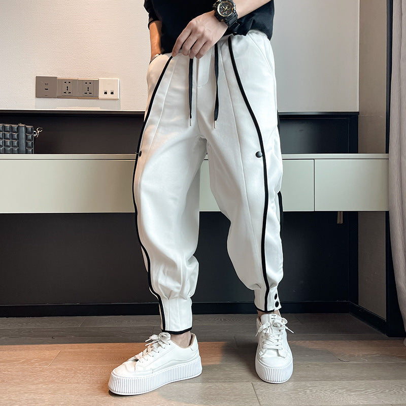 Elias Men’s Joggers – Velvet Cotton with Tapered Fit and Functional Pockets